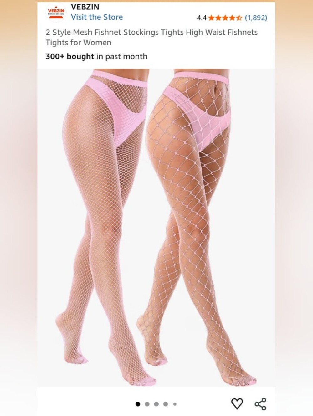 Pink Fishnet Tights — High Waist Mesh Hosiery for Women